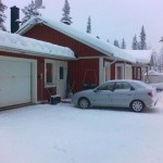 Esimerkkiasennus Pohjois-Ruotsissa Suomen rajalla