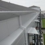 Asennus erkkeri-ikkunoiden päällä Kööpenhaminassa