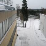 Tätä sivustaa emme ole ehtineet suojata ja se ei pidä lunta suojasäällä